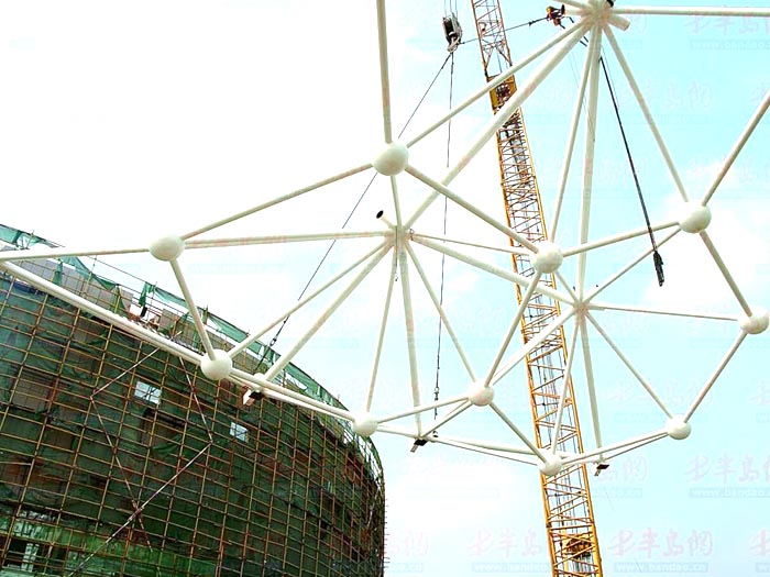 平谷体育馆网架安装