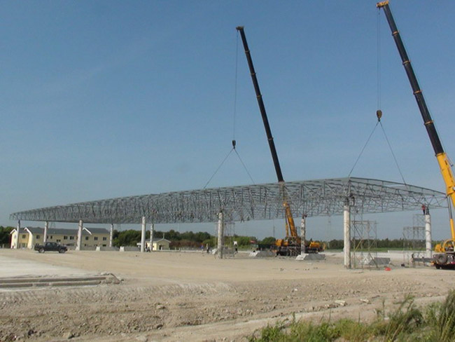 平谷收费站网架工程